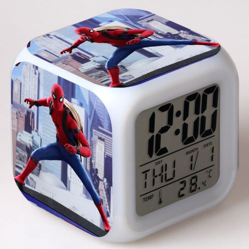 Stack Multicolore Réveil Enfant Led Multifonctionnel Coloré - Spiderman #14 - Image 1