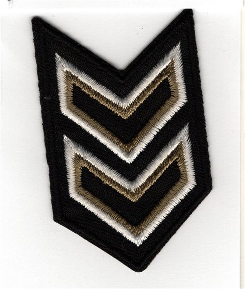 Ecusson Thermocollant Grade Militaire Galon 4 x 6,50 cm