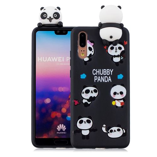 Coque en TPU animaux 3d soft chubby panda pour Huawei P20