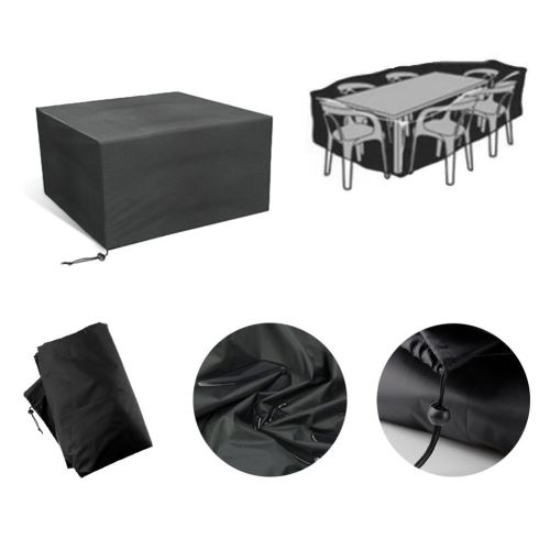 Housse de Protection Jardin | Tissu de 600D Oxford | 110*110*65cm Noir