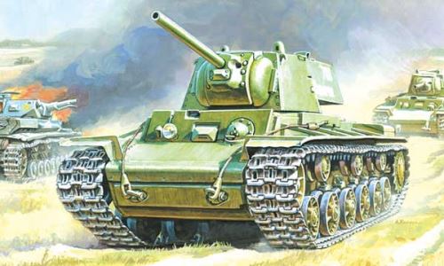 KV-1 avec Canon F-32 Zvezda 1/100