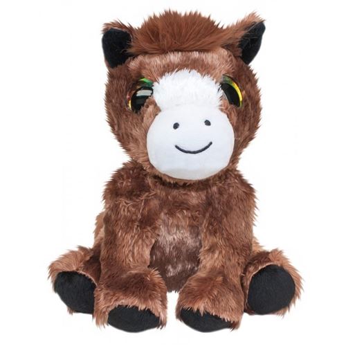 Lumo Stars Peluche poney en peluche Reino 15 cm marron