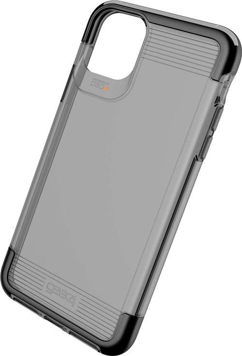 Gear4 Wembley - Coque de protection pour téléphone portable - polycarbonate, D3O, polyuréthanne thermoplastique (TPU) - fumé - pour Apple iPhone 11 Pro Max