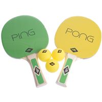 Ensemble Tennis De Table Enfant - 2 Raquettes Et 3 Balles, Eazyonlineshop