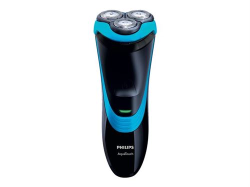Philips AquaTouch AT750 - rasoir - noir/bleu vif