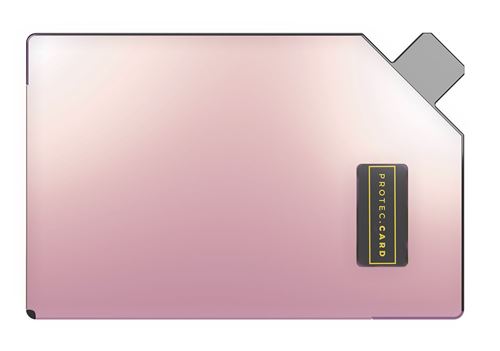 PROTEC CARD Etui anti-fraude couleur - Rose