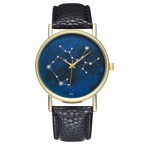 Montre Space Galaxy Montre classique à fleurs Denim - Bracelet en toile - Montre pour femme - Anniversaire - Quartz - Montre T54-Anoir