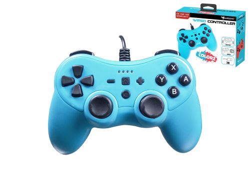 Subsonic Colorz - Spelpad - met bekabeling - blauw - voor Nintendo Switch