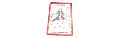 Editions Clouet, carte métal murale le petit prince moutons