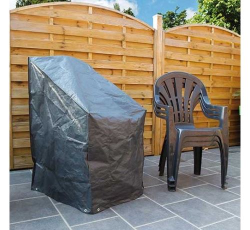 Chaise de jardin Nature Housse de protection pour chaises et fauteuils de  jardin H110 x 68 x 68 cm gris foncé