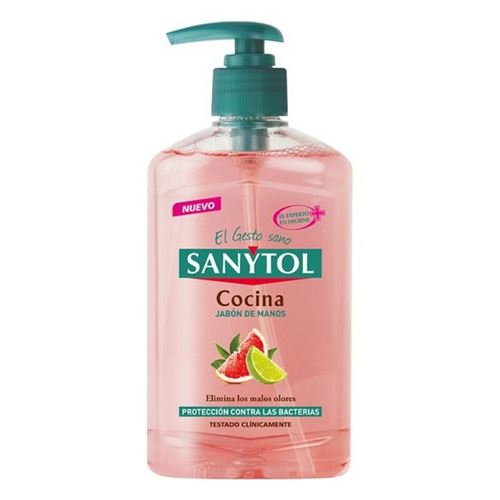 Savon pour les Mains avec Doseur Antibacterias Kitchen Sanytol (250 ml)
