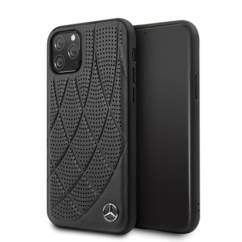 Coque Mercedes Perforée pour iPhone 11 Pro noir