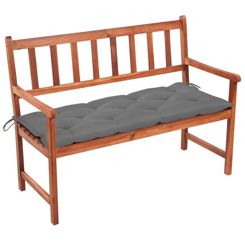 VIDAXL Banc De Jardin Avec Coussin 120 Cm Bois D'acacia Massif 