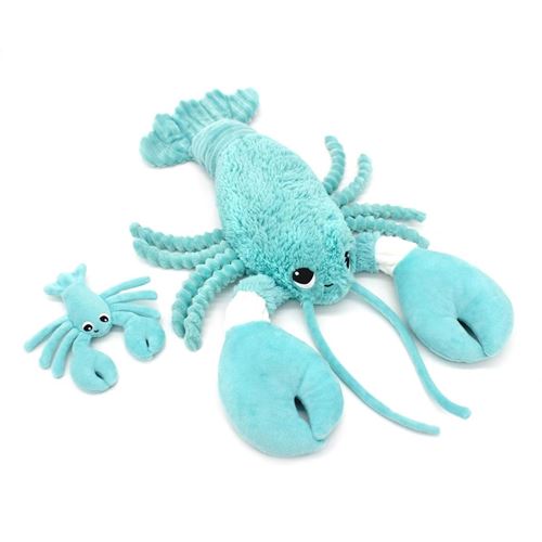 Les Déglingos Les PTIPOTOS by Peluche ILOVEYOU Homard Maman  and  Bebe Bleu Aqua