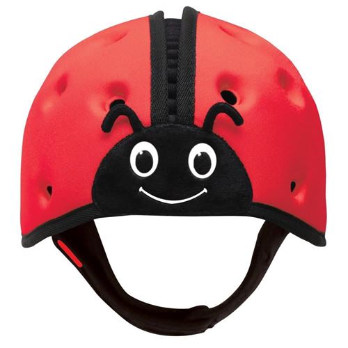 Casque de protection pour bébés avec mousse souple ultraléger réglable 7 A 24 mois rouge SafeHead Baby Ladybird SHB001