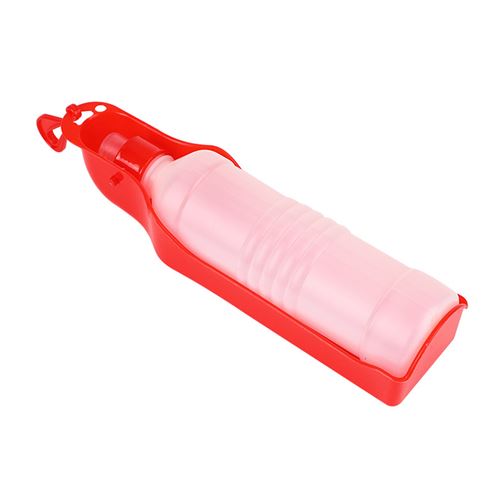 Meilleurs prix pour 500ml Bouteille d'eau de Voyage pour Chien Portable FONGWAN pour Chat, Animaux Domestique, Promenade - Rouge