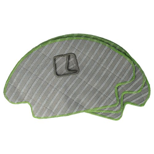 vhbw 3x lingettes parquet carrelage compatible avec iRobot Roomba Combo aspirateur robot - lingette pour lavage, tampon microfibre 18 x 14,5 cm