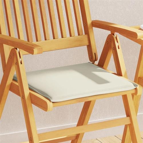Non Communiqué Or Vidaxl Coussins De Siège De Jardin Lot De 2 Crème 45X45x2 Cm Carré, Coussin De Siège, Coussin De Siège Extérieur, Coussin De 847725