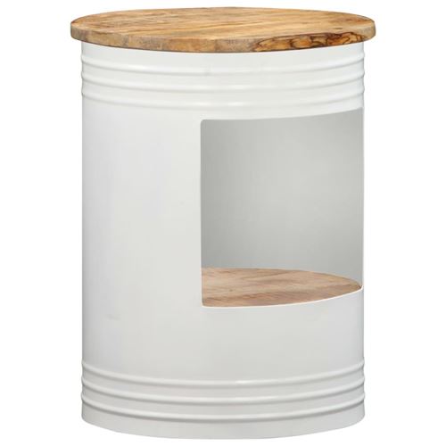 vidaXL Table basse 43x55 cm Bois de manguier solide