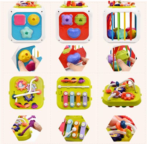 10pièces en Montessori Sensoriel Jouets pour Bebe 12 18