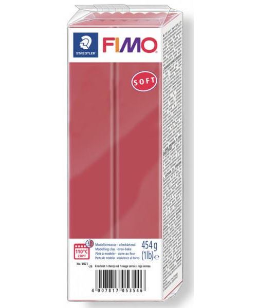Fimo soft 454 g rouge cerise 8021-26