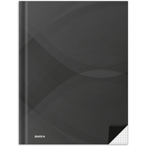RNK Verlag Cahier 'notes carbon black', A5, quadrillé
