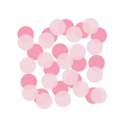 confettis papier rond baby gender reveal 22g rose - 360278-55 amscan