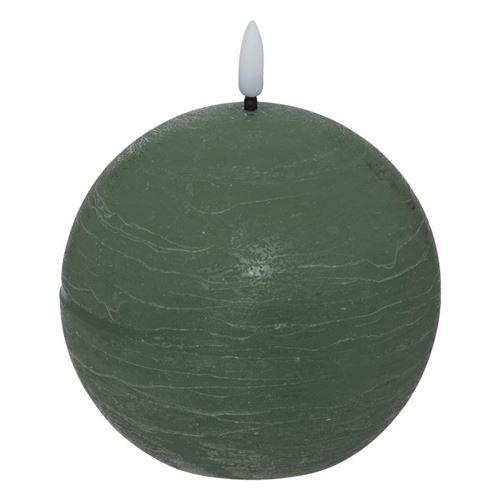 ATMOSPHERA - Bougie Boule LED Molia - 8cm - Vert - Image 2
