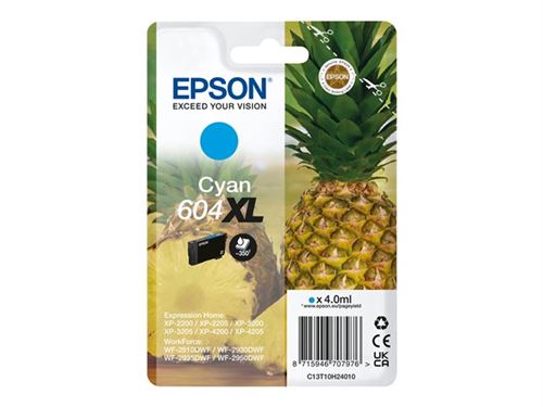 Epson 604XL Singlepack - 4 ml - XL - cyaan - origineel - blister - inktcartridge - voor EPL 4200; Home Cinema 3200; Stylus Photo 2200
