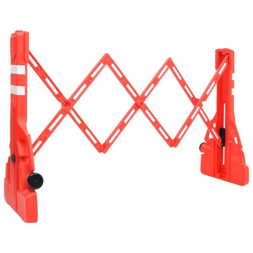 Non Communiqué Rouge Barrière De Circulation Pliable 210X50x105 Cm