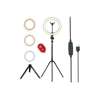 Anneau Lumineux 10,5 Pouces Avec Trépied 69 Pouces - Éclairage Pour Vidéo, Selfie, Maquillage (3 Couleurs, 10 Luminosités, Télécommande) - 4