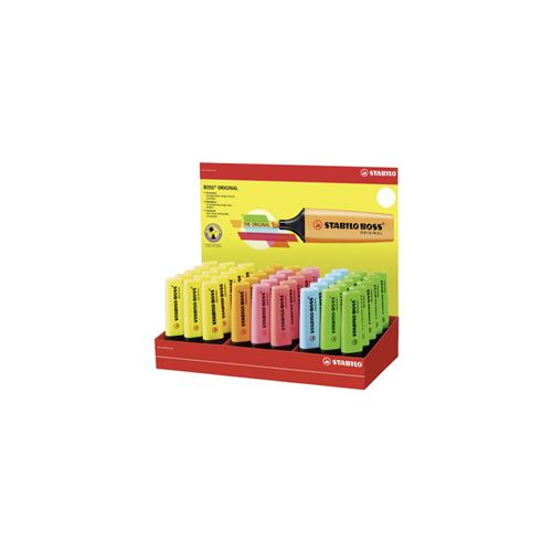 STABILO Surligneur BOSS ORIGINAL, présentoir en carton de 45