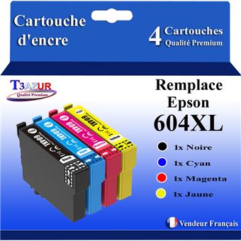 4x Cartouches compatibles avec Epson 604 XL pour Epson Expression Home XP-2200 XP-2205 XP-3200 - 1
