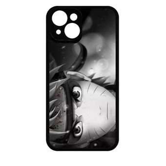 Coque My-Kase pour iPhone 14 - naruto black and white - Silicone - Noir - 1
