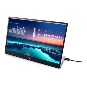 Dell P1424H - Écran LED - 14" - portable - 1920 x 1080 Full HD (1080p) - IPS - 300 cd/m² - 700:1 - 6 ms - 2xUSB-C - BTO - avec 3 ans de service d'échange avancé et garantie matérielle limitée