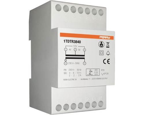 Wallair 1TDTR3840 Bell Transformer 4V/8V/12V 2A 1 piece