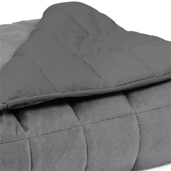 Couverture Lestée Gris 120x180 Cm 9kg - Couverture Apaisante Pour Sommeil Et Anxiété