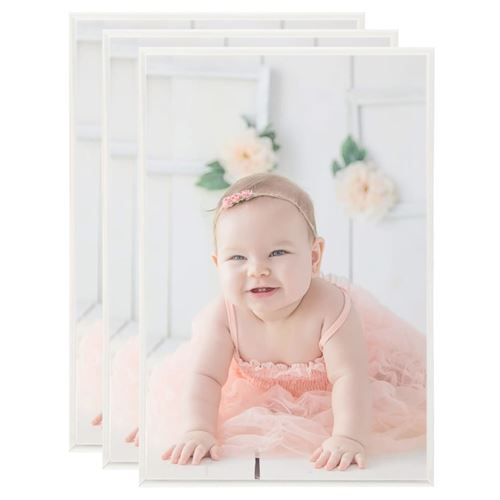 vidaXL Collage de cadres photo 3 pcs de mur table Argenté 42x59,4 cm