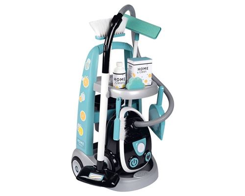Chariot De Ménage + Aspirateur - Smoby Multicolore