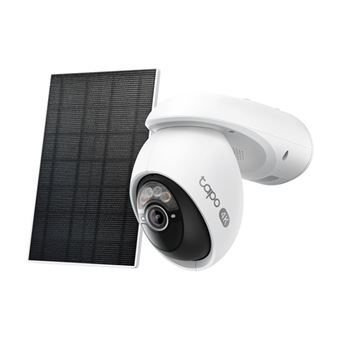 Tapo C660 KIT V1 - Solar-Powered Security Camera Kit - netwerkbewakingscamera - pan / tilt - openlucht - weerbestendig - kleur (Dag en nacht) - 8 MP - 3840 x 2160 - 4K - vastgesteld brandpunt - audio - draadloos - Wi-Fi - 2.4GHz radio, 5GHz-radio - H.264 - 1