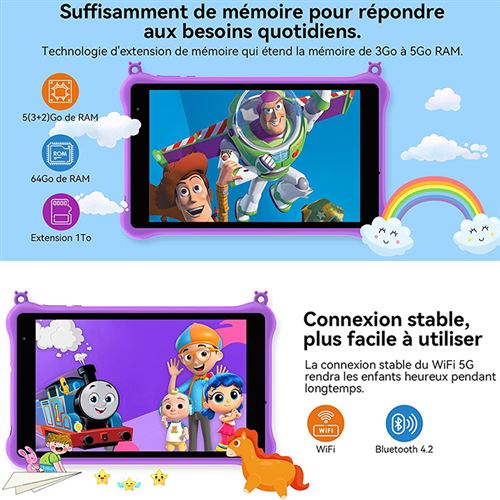 45€ sur Blackview Tab 3 Kids Tablette Enfants Android 13 7 60HZ
