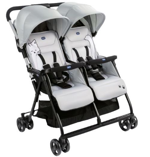 Chicco buggy Double Buggy Ohlalà Twin junior 100 cm blanc