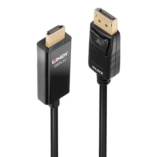 Câble HDMI (Mâle) vers DisplayPort (Mâle) - L'atelier Informatic