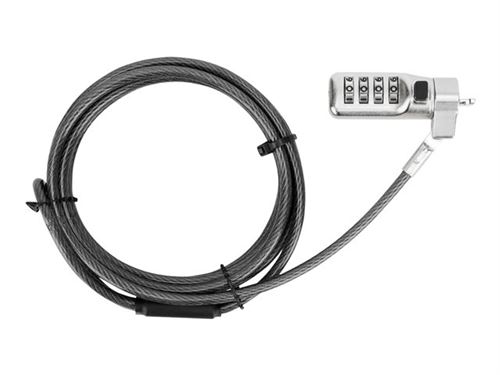 Targus DEFCON Compact Combo Cable Lock - Câble de sécurité - noir - 1.98 m