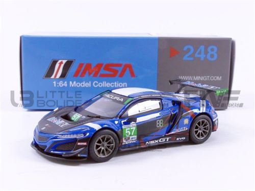 Voiture Miniature de Collection MINI GT 1-64 - ACURA NSX GT3 Evo - Daytona 2020 - Blue / Black - MGT00248-L