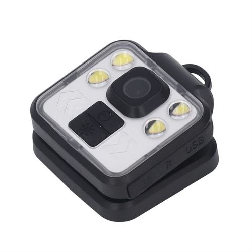Cam&eacute;ra Sport corporelle lampe HD 1080P Lampe LED IP65 grande batterie
