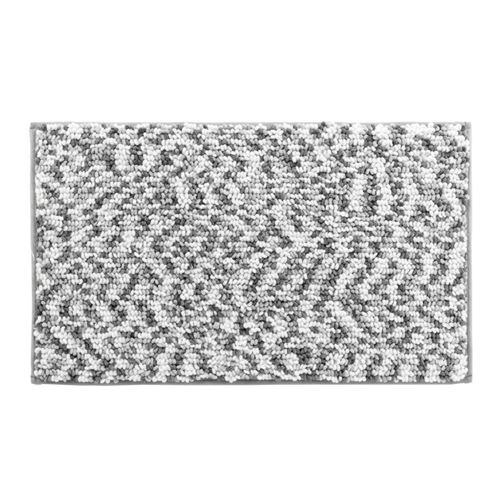 Non Communiqué Gris Tapis De Bain 45X75 Cm Microfibre Tricolore