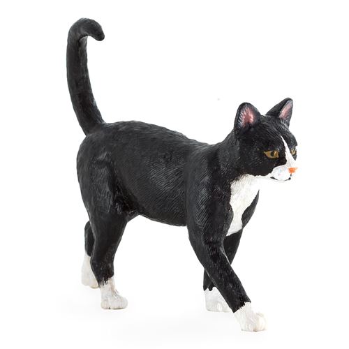 Non Communiqué Noir/Blanc Figurine De Chat Et Animal Planet, 2 Cm X 6,25 Cm X 8 Cm