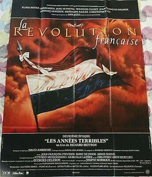 Affiche de Cinéma Originale - La révolution Française - 1988 - Les années Terribles - 116x158cm