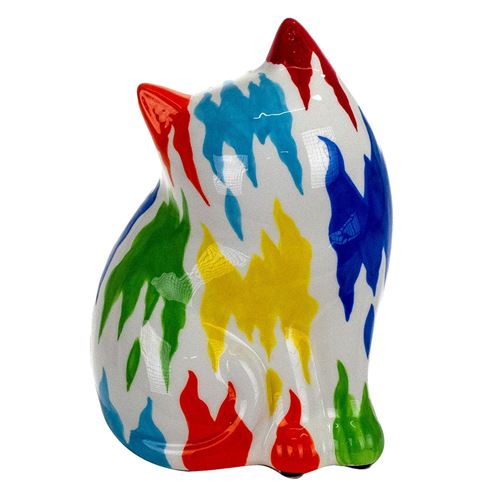 Non Communiqué Multicolore Tirelire Chat Pop - Image 1